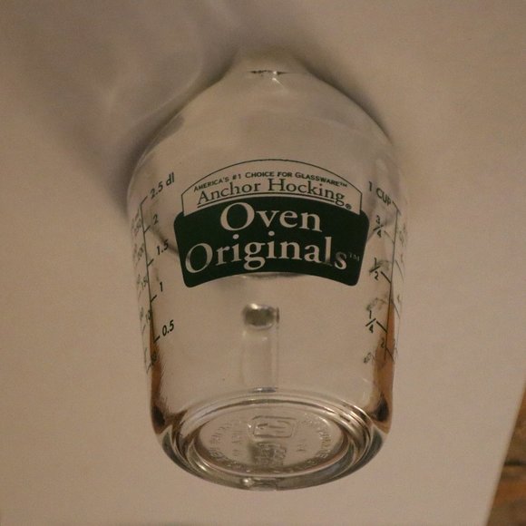Anchor Hocking Oven Originals - 1/4 Litre - 1 Cup - Green Marking MEASURING CUP - Picture 4 of 8